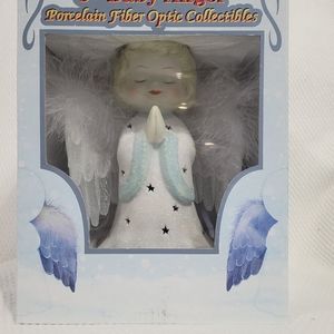Vintage Baby Angel Praying  8" fiber optic